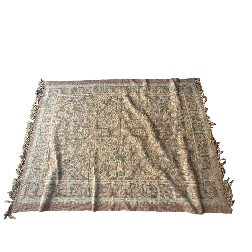 Karavan Southwest Area Rug Flatweave Aztec Boho Rustic 100% cotton 57"x80"